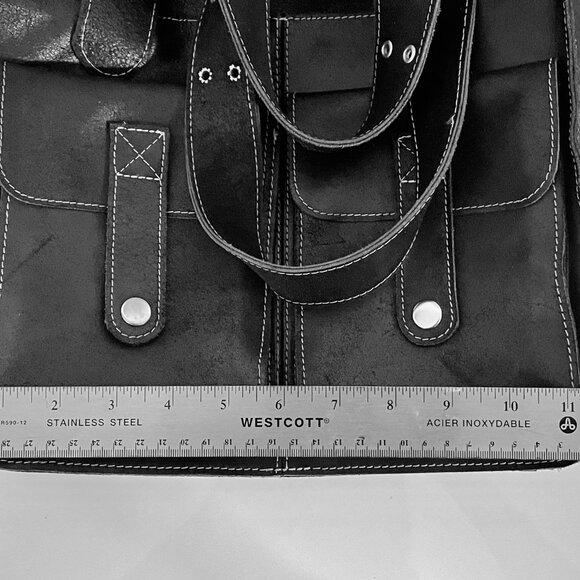 Yo Reinare Black Leather Bag - Made in Columbia - Picture 9 of 16